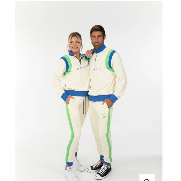 NWT MONAT Retro Unisex Tracksuit XL Unisex
Pale Yellow Royal Blue and Neon Green - Picture 1 of 14